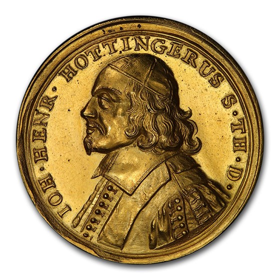1667 Swiss Canton Zurich Gold Medallic 5 Ducats MS-62 PCGS 1667 Swiss Canton Zurich Gold Medallic 5 Ducats MS-62 PCGS